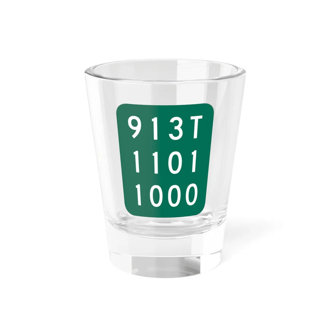 NY-913T (New York) (Road Sign) Shot Glass 1.5oz 1.5oz - Go Mug Yourself