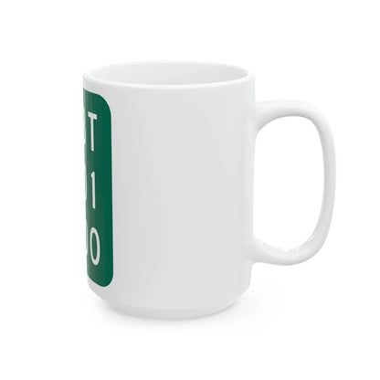 NY-913T (New York) (Road Sign) White Coffee Mug - Go Mug Yourself