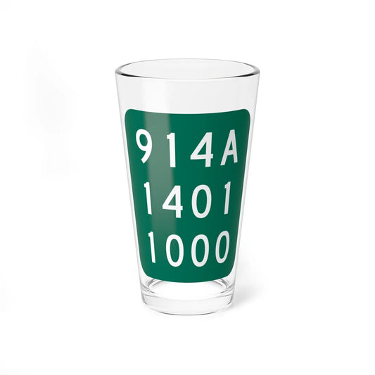 NY-914A (New York) (Road Sign) Pint Glass 16oz 16oz - Go Mug Yourself