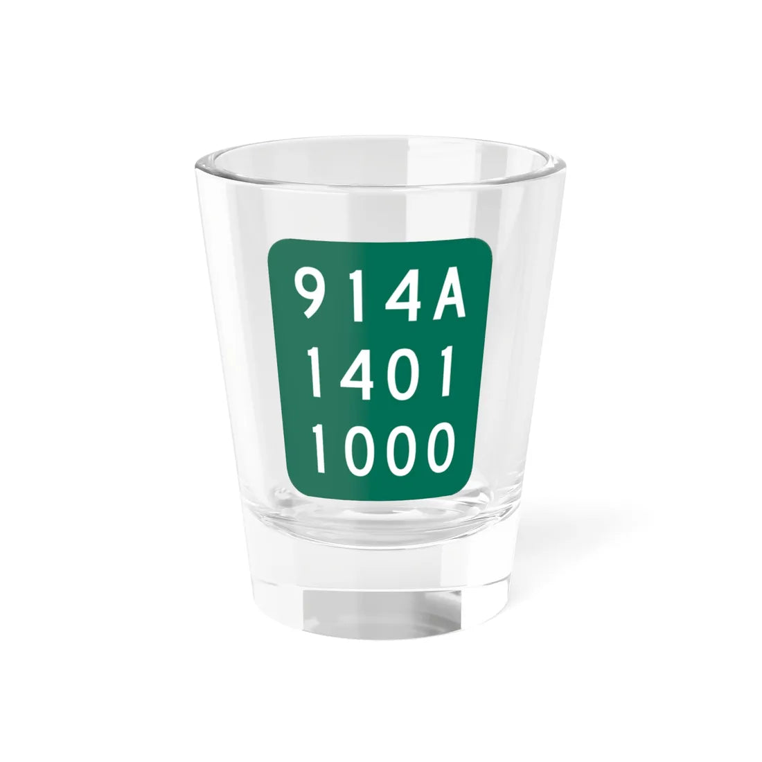 NY-914A (New York) (Road Sign) Shot Glass 1.5oz 1.5oz - Go Mug Yourself