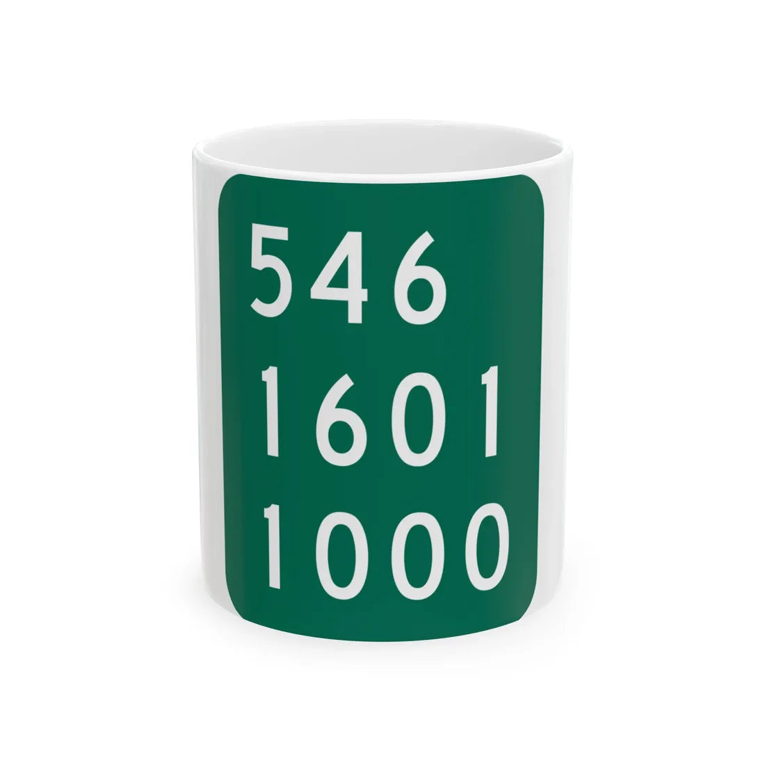 NY-914T (New York) (Road Sign) White Coffee Mug 11oz - Go Mug Yourself