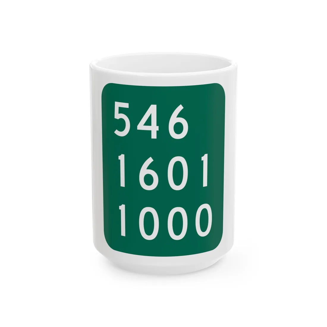 NY-914T (New York) (Road Sign) White Coffee Mug 15oz - Go Mug Yourself