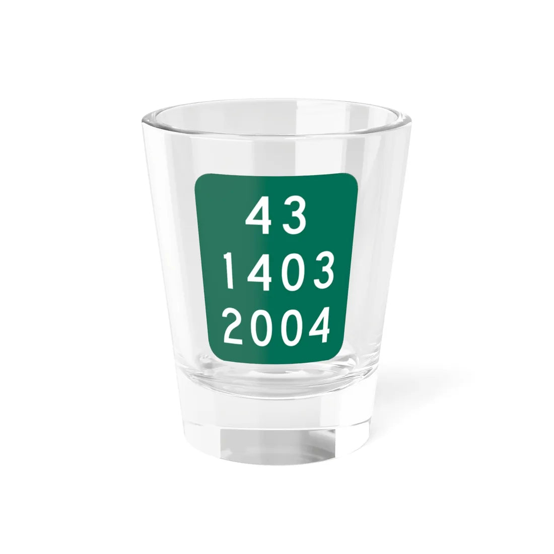 NY-915E (New York) (Road Sign) Shot Glass 1.5oz 1.5oz - Go Mug Yourself