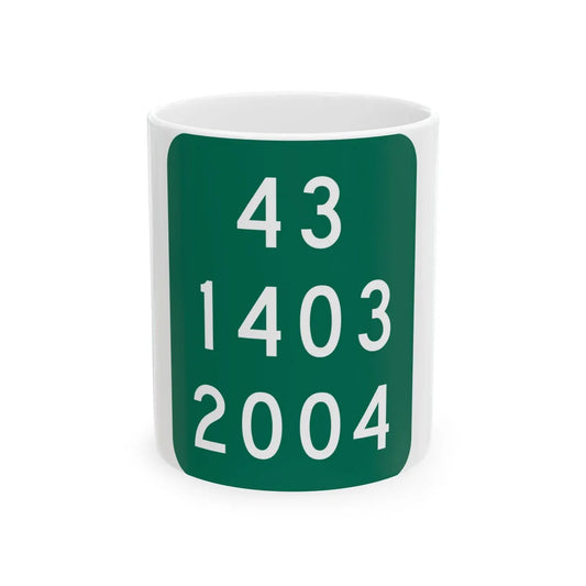 NY-915E (New York) (Road Sign) White Coffee Mug 11oz - Go Mug Yourself