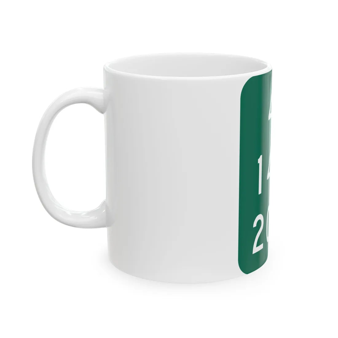NY-915E (New York) (Road Sign) White Coffee Mug - Go Mug Yourself