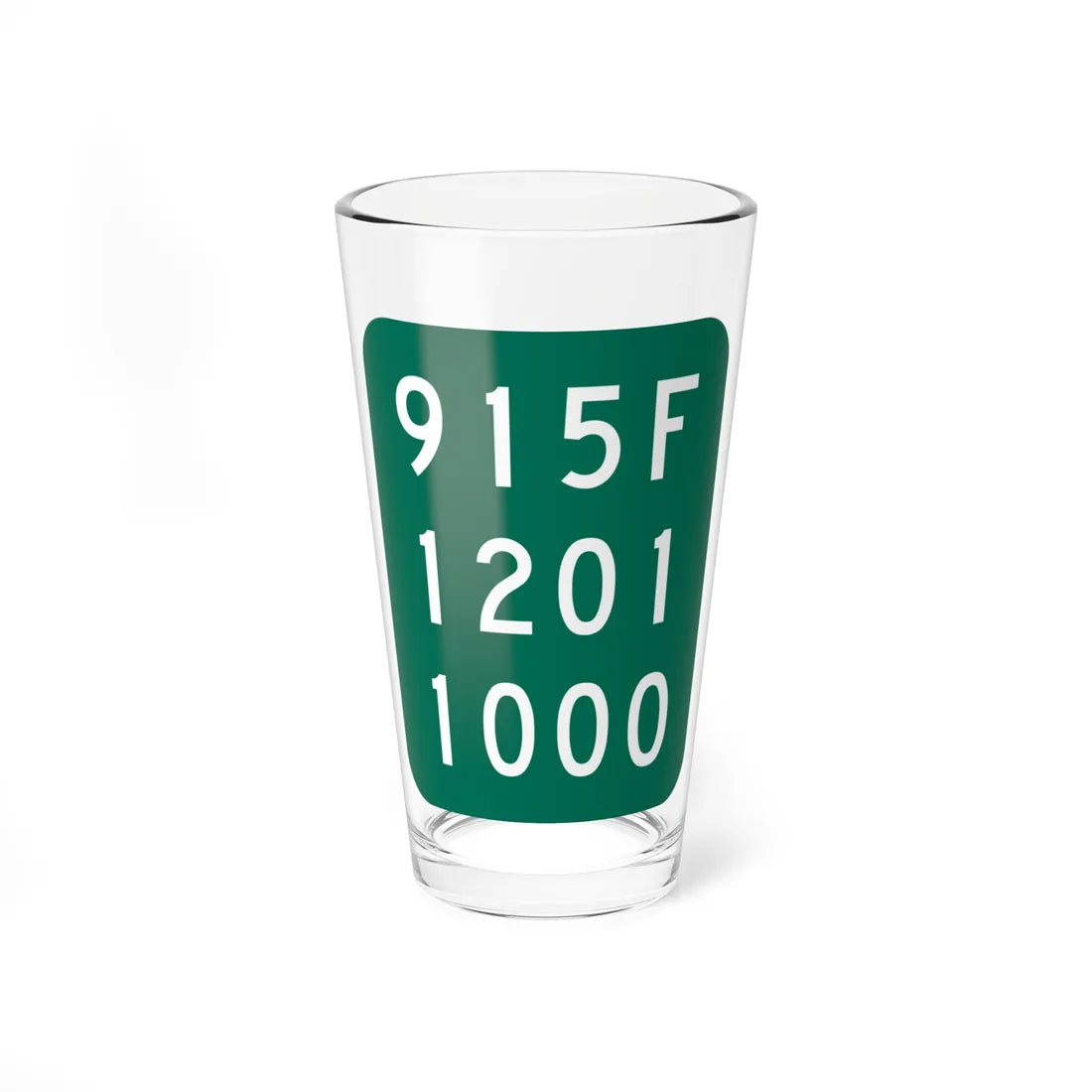 NY-915F (New York) (Road Sign) Pint Glass 16oz 16oz - Go Mug Yourself