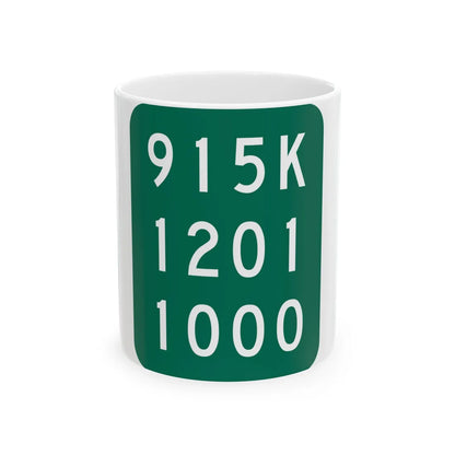 NY-915K (New York) (Road Sign) White Coffee Mug 11oz - Go Mug Yourself