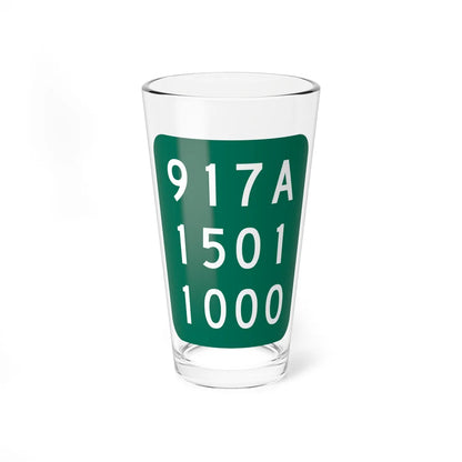 NY-917A (New York) (Road Sign) Pint Glass 16oz 16oz - Go Mug Yourself