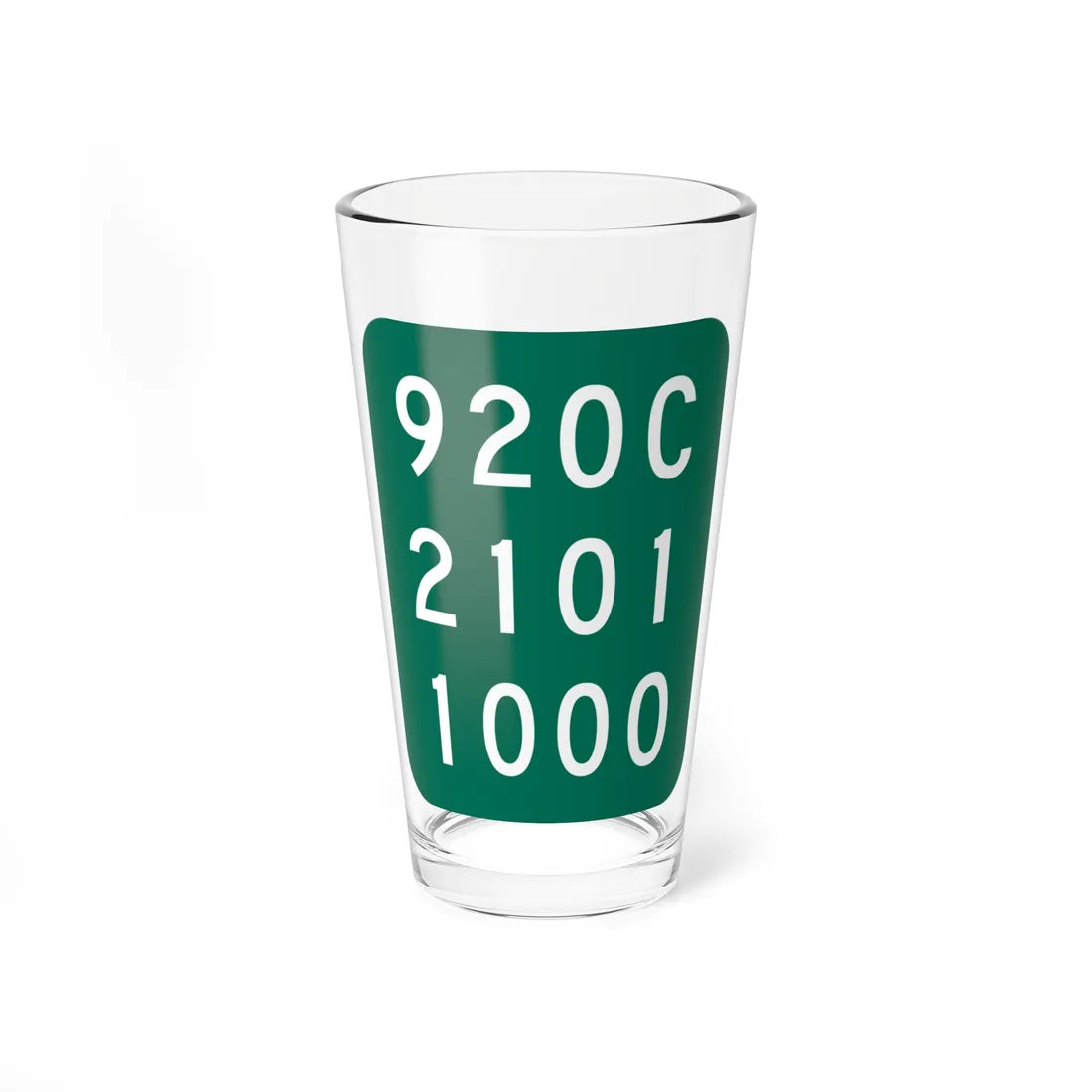 NY-920C (New York) (Road Sign) Pint Glass 16oz 16oz - Go Mug Yourself