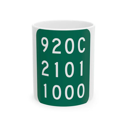 NY-920C (New York) (Road Sign) White Coffee Mug 11oz - Go Mug Yourself