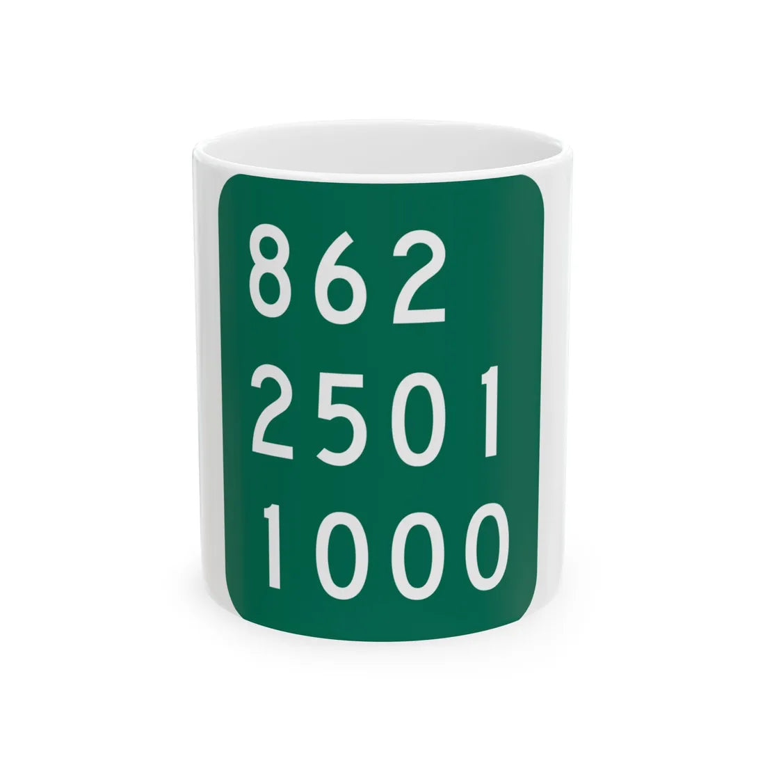 NY-920P (New York) (Road Sign) White Coffee Mug 11oz - Go Mug Yourself