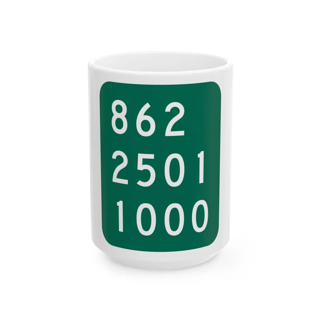 NY-920P (New York) (Road Sign) White Coffee Mug 15oz - Go Mug Yourself