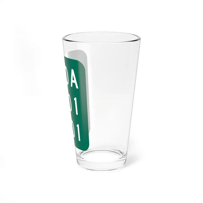 NY-950A (New York) (Road Sign) Pint Glass 16oz - Go Mug Yourself