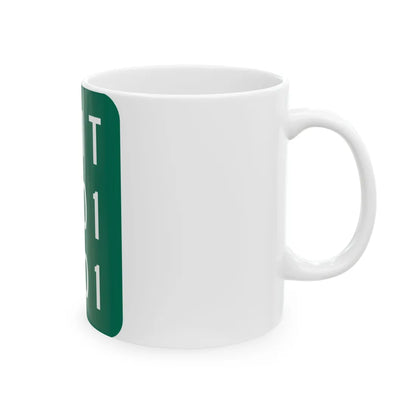 NY-951T (New York) (Road Sign) White Coffee Mug - Go Mug Yourself