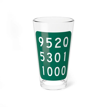 NY-952Q (New York) (Road Sign) Pint Glass 16oz 16oz - Go Mug Yourself