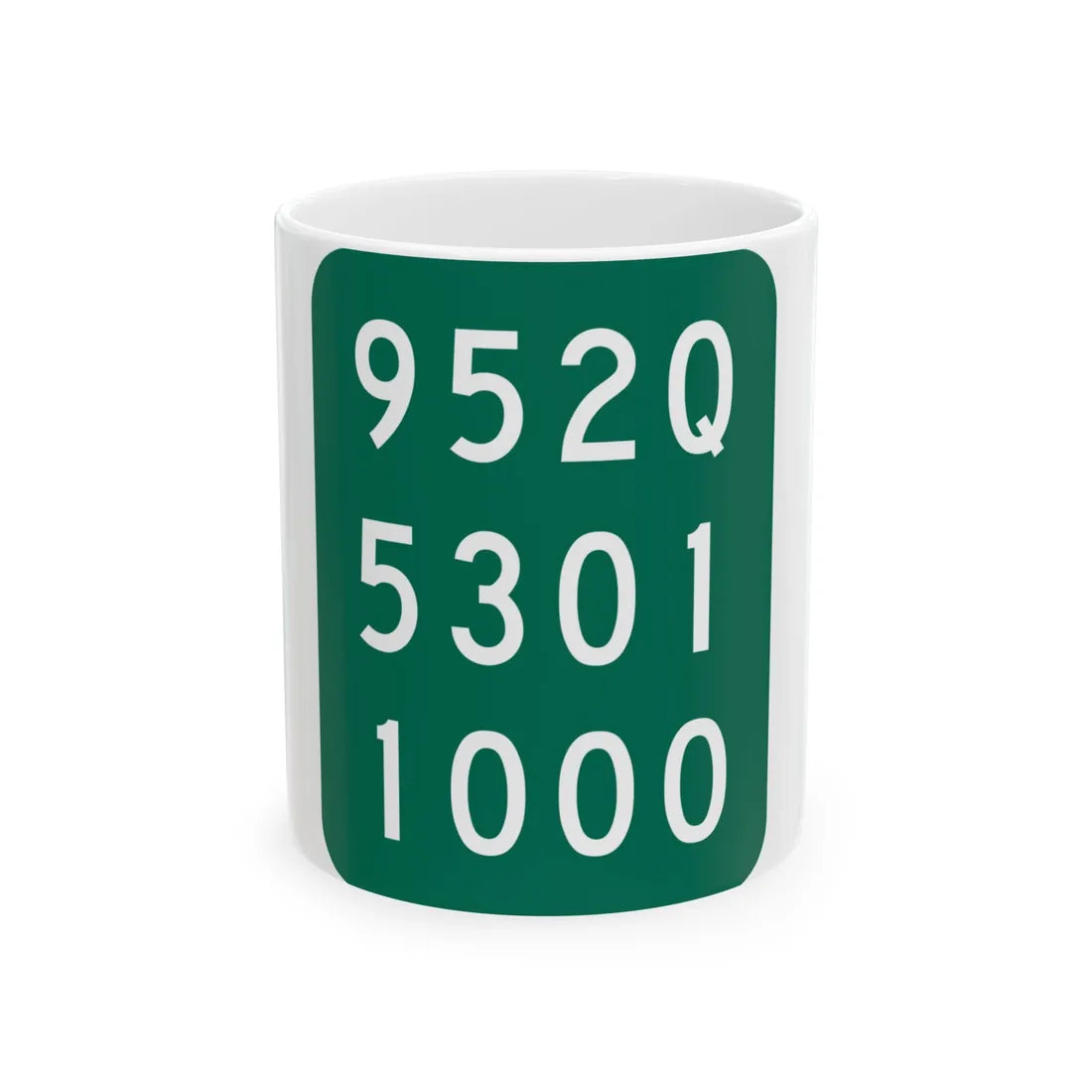 NY-952Q (New York) (Road Sign) White Coffee Mug 11oz - Go Mug Yourself