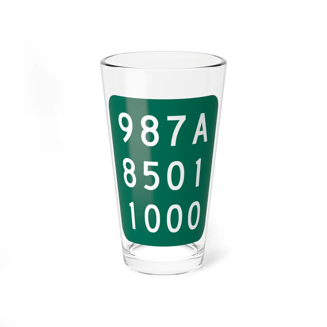NY-987A (New York) (Road Sign) Pint Glass 16oz 16oz - Go Mug Yourself