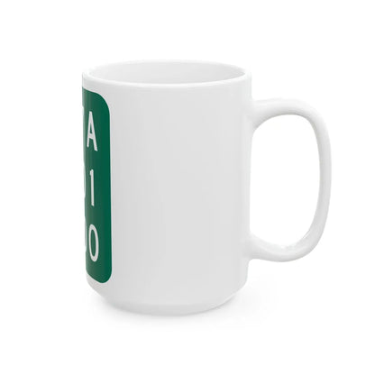 NY-987A (New York) (Road Sign) White Coffee Mug - Go Mug Yourself