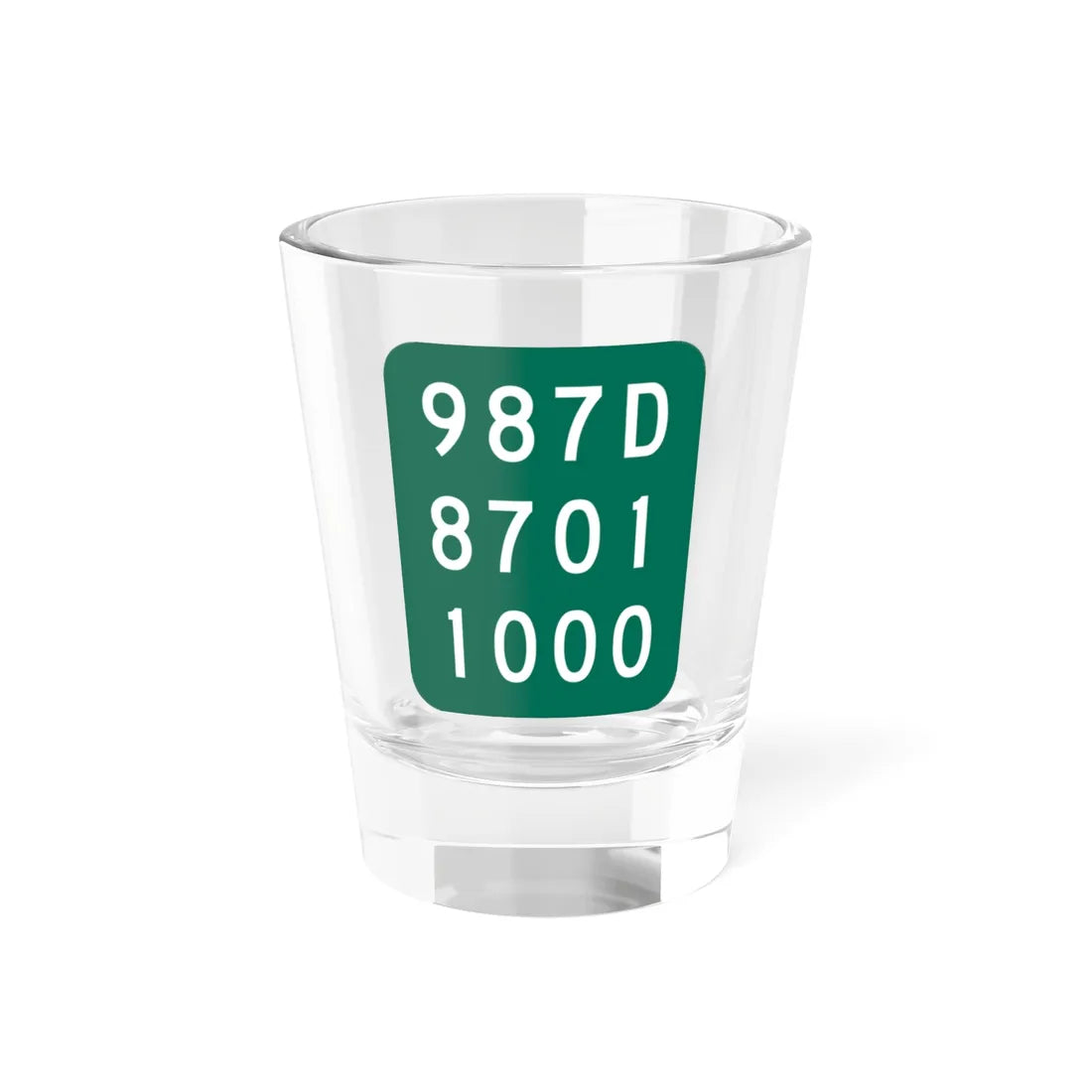 NY-987D (New York) (Road Sign) Shot Glass 1.5oz 1.5oz - Go Mug Yourself