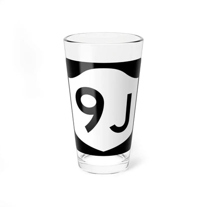 NY-9J (New York) (Road Sign) Pint Glass 16oz 16oz - Go Mug Yourself