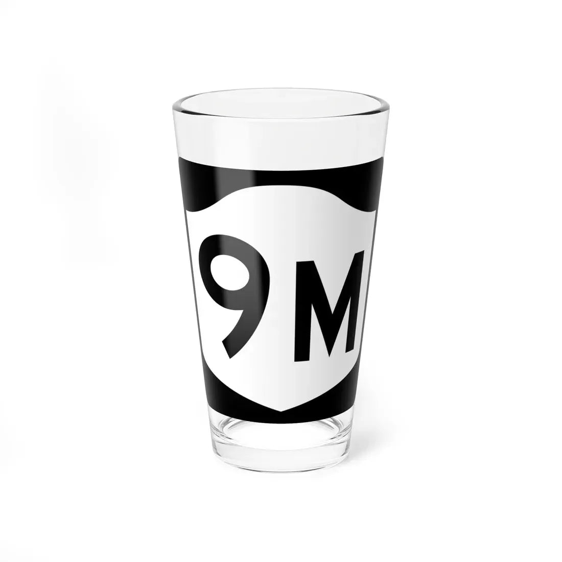 NY-9M (New York) (Road Sign) Pint Glass 16oz 16oz - Go Mug Yourself