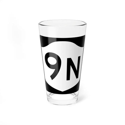 NY-9N (New York) (Road Sign) Pint Glass 16oz 16oz - Go Mug Yourself
