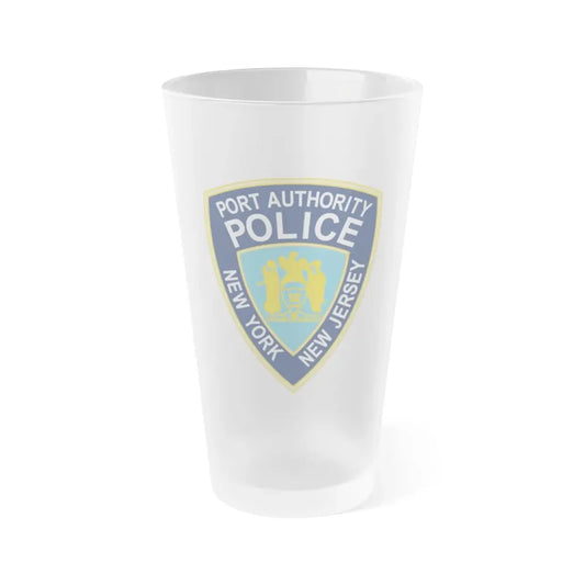 NY NJ Port Authority - Frosted Pint Glass 16oz 16oz Frosted - Go Mug Yourself