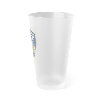 NY NJ Port Authority - Frosted Pint Glass 16oz-Go Mug Yourself