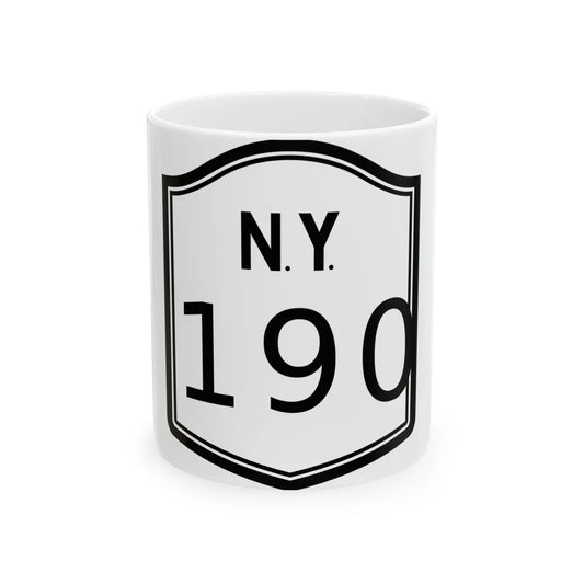 NY-x 1927 (New York) (Road Sign) White Coffee Mug 11oz - Go Mug Yourself