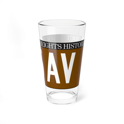 NYCDOT 35 AV Sign (New York) (Road Sign) Pint Glass 16oz 16oz - Go Mug Yourself