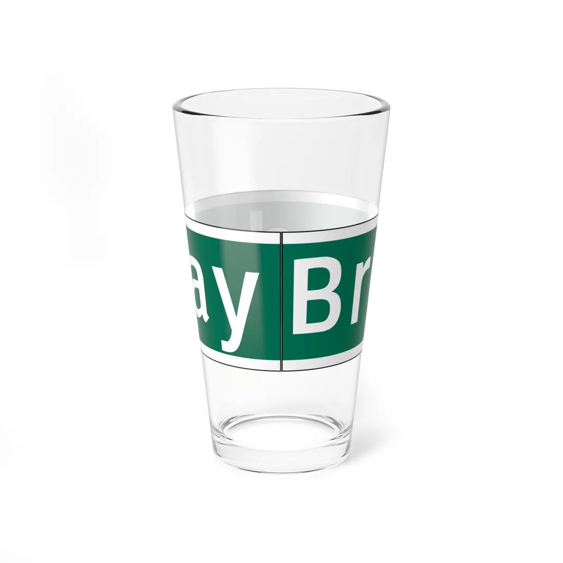 NYCDOT Broadway Sign 2 (New York) (Road Sign) Pint Glass 16oz - Go Mug Yourself