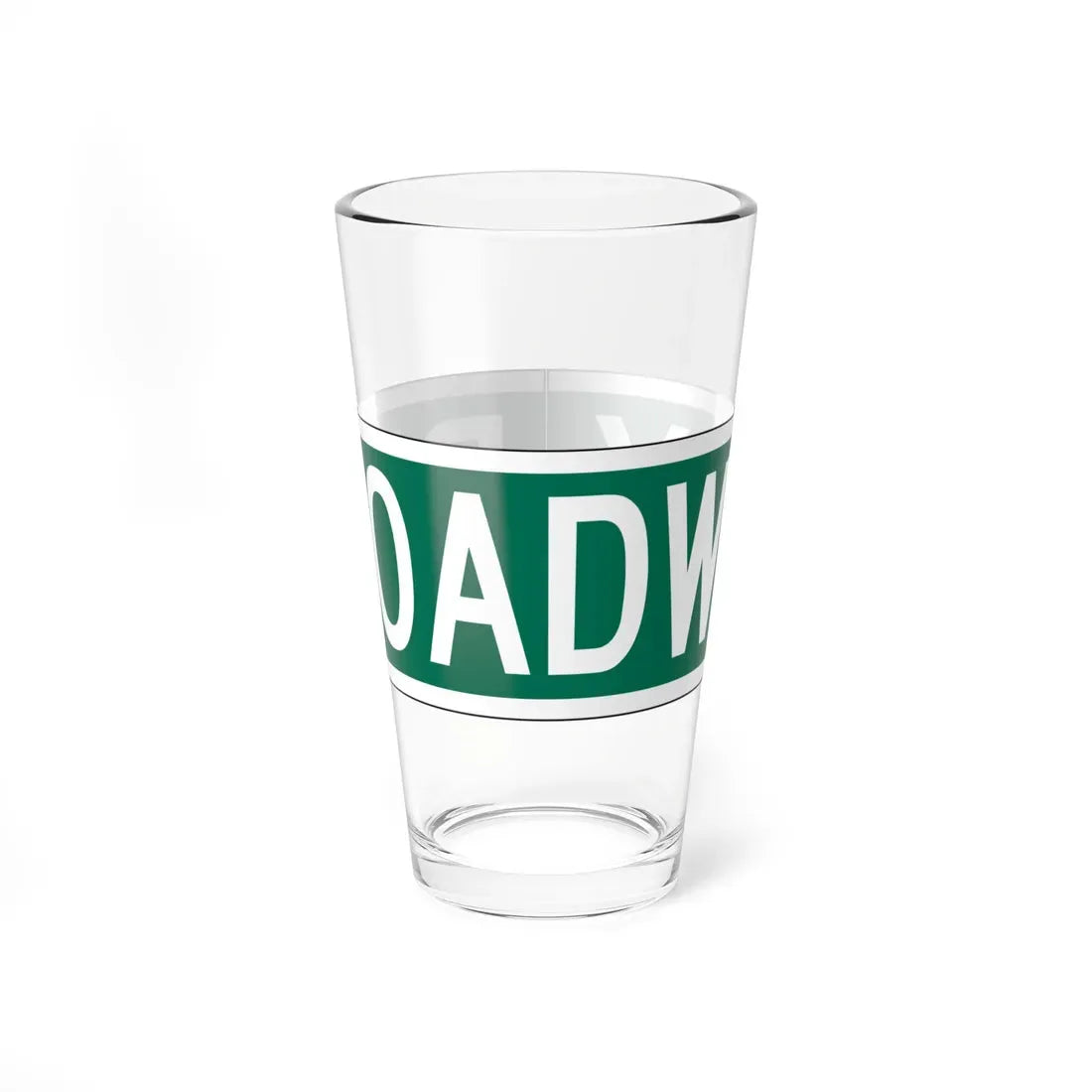NYCDOT Broadway Sign (New York) (Road Sign) Pint Glass 16oz 16oz - Go Mug Yourself