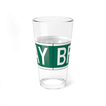 NYCDOT Broadway Sign (New York) (Road Sign) Pint Glass 16oz - Go Mug Yourself