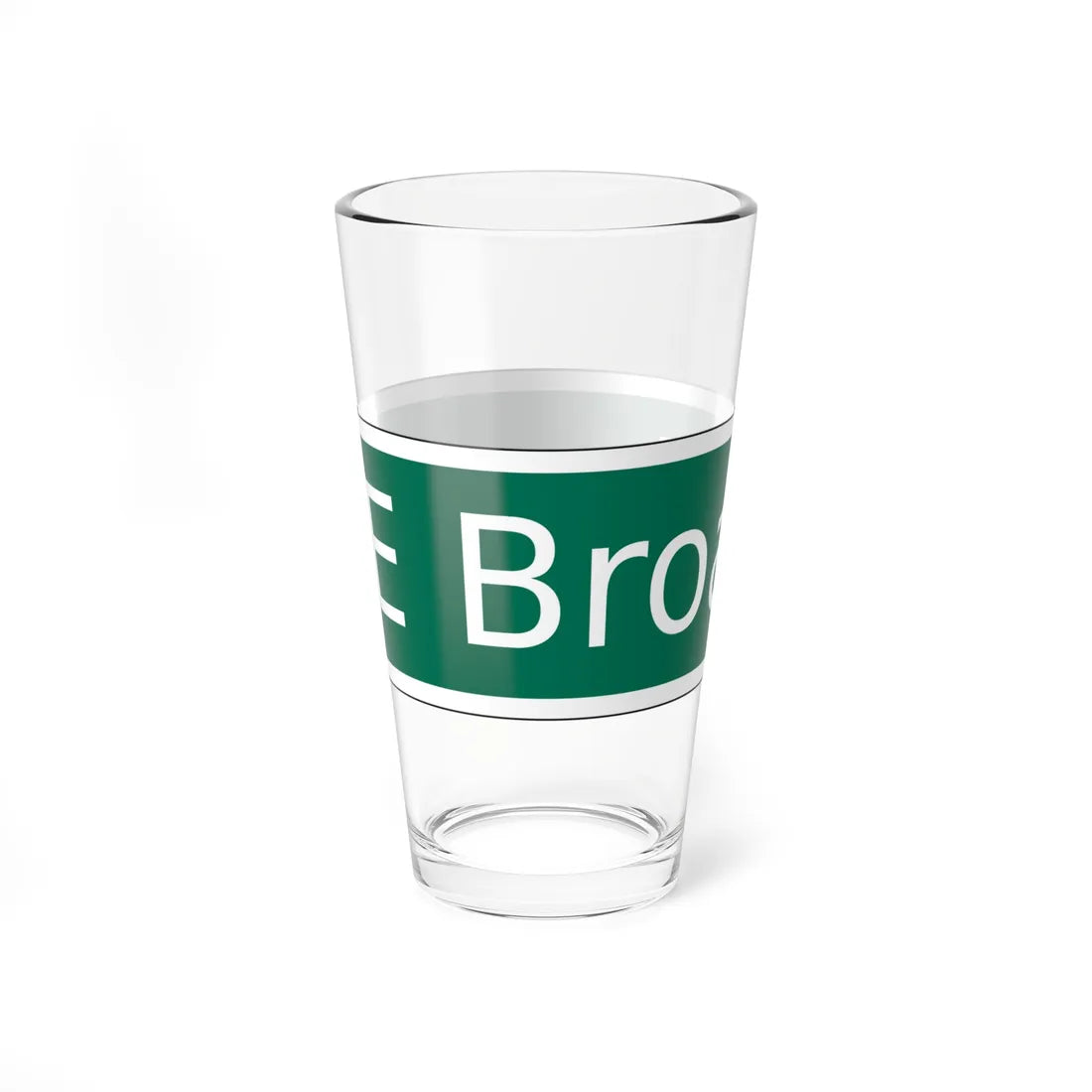 NYCDOT East Broadway Sign (New York) (Road Sign) Pint Glass 16oz - Go Mug Yourself