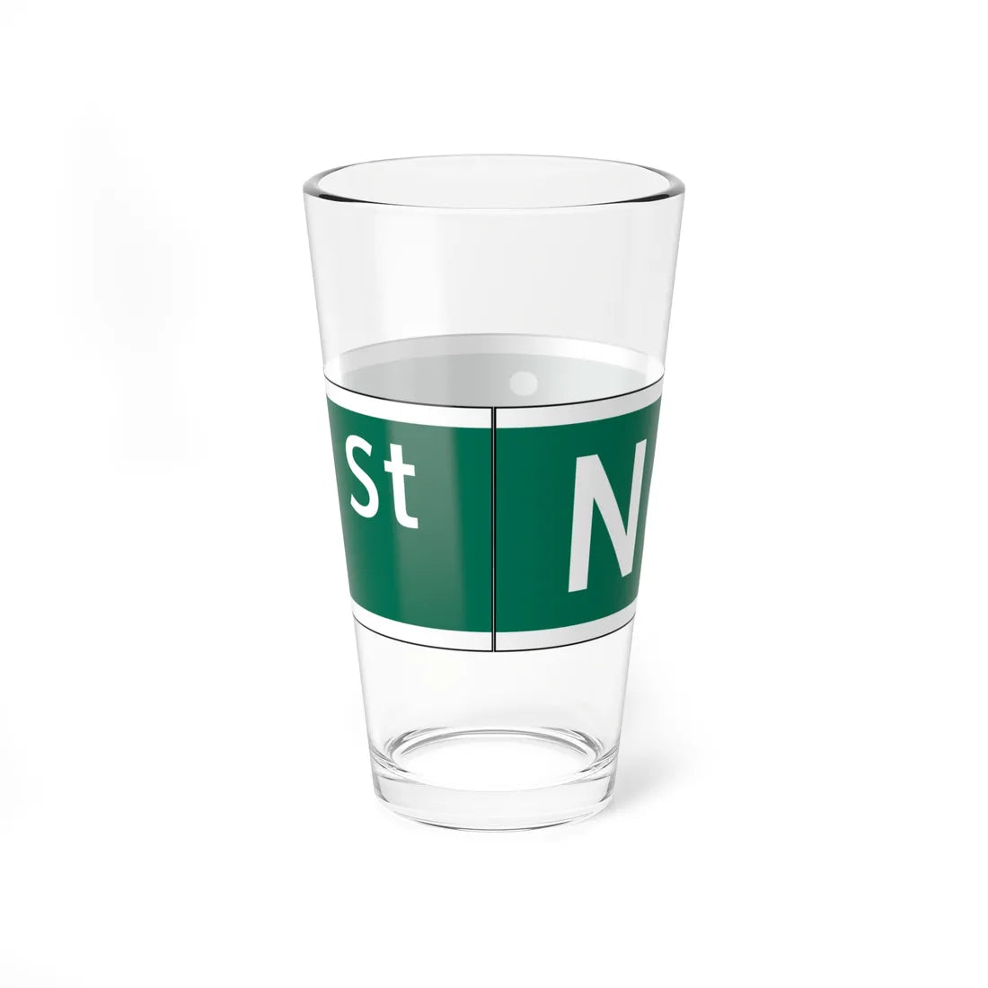 NYCDOT NEVINS ST Sign (New York) (Road Sign) Pint Glass 16oz - Go Mug Yourself