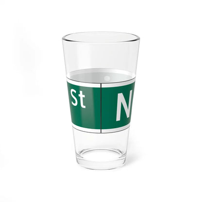 NYCDOT NEVINS ST Sign (New York) (Road Sign) Pint Glass 16oz - Go Mug Yourself