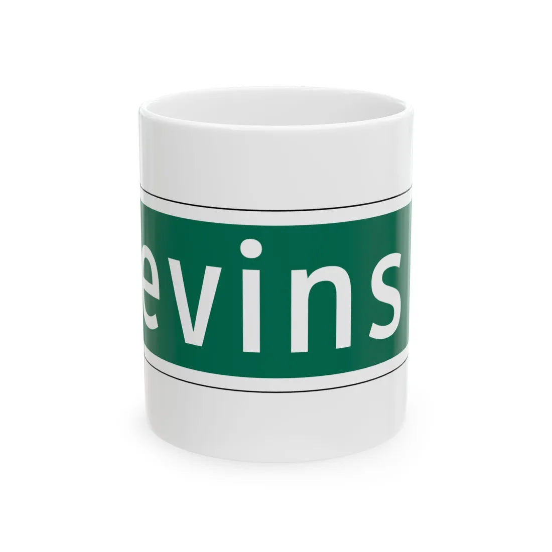 NYCDOT NEVINS ST Sign (New York) (Road Sign) White Coffee Mug 11oz - Go Mug Yourself