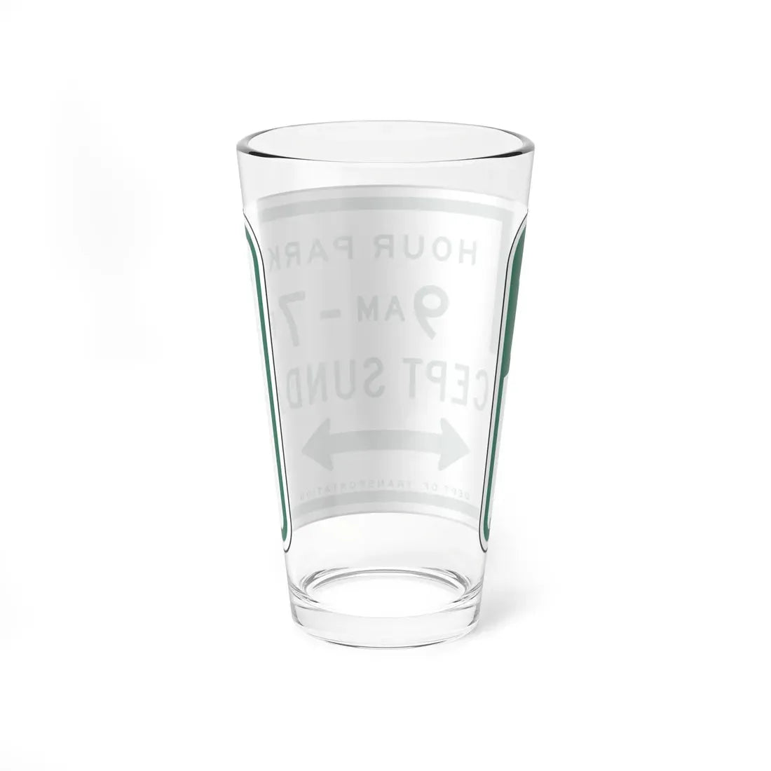 NYCDOT R7-182R (New York) (Road Sign) Pint Glass 16oz - Go Mug Yourself