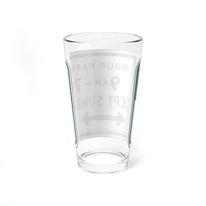 NYCDOT R7-182R (New York) (Road Sign) Pint Glass 16oz - Go Mug Yourself