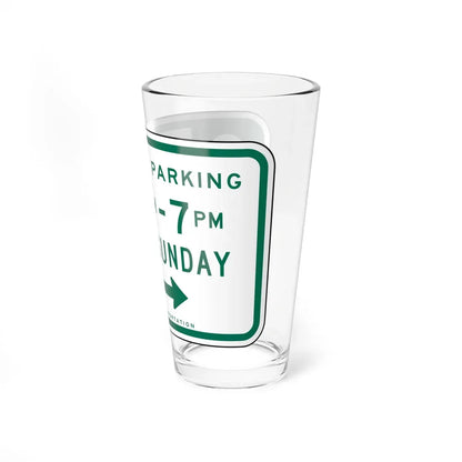 NYCDOT R7-182R (New York) (Road Sign) Pint Glass 16oz - Go Mug Yourself