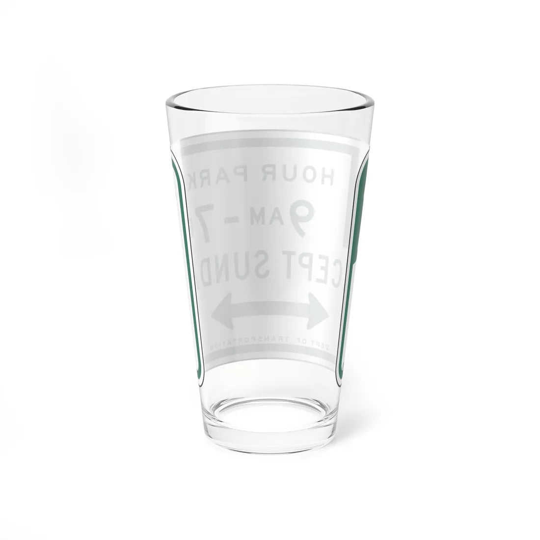 NYCDOT R7-182R (New York) (Road Sign) Pint Glss 16oz - Go Mug Yourself