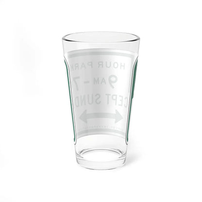 NYCDOT R7-182R (New York) (Road Sign) Pint Glss 16oz - Go Mug Yourself