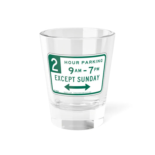 NYCDOT R7-182R (New York) (Road Sign) Shot Glass 1.5oz 1.5oz - Go Mug Yourself