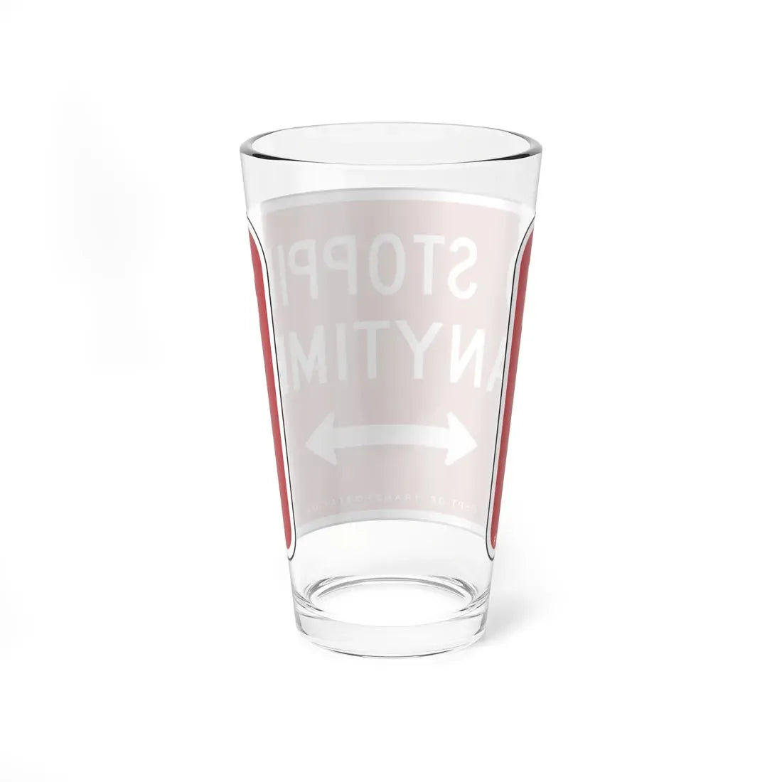 NYCDOT R7-20R (New York) (Road Sign) Pint Glass 16oz - Go Mug Yourself