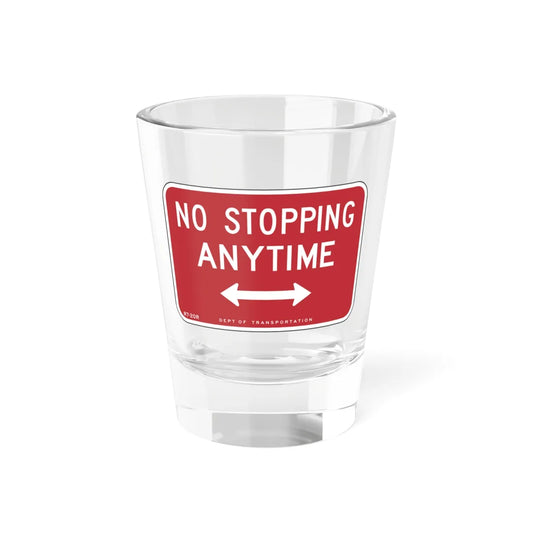 NYCDOT R7-20R (New York) (Road Sign) Shot Glass 1.5oz 1.5oz - Go Mug Yourself