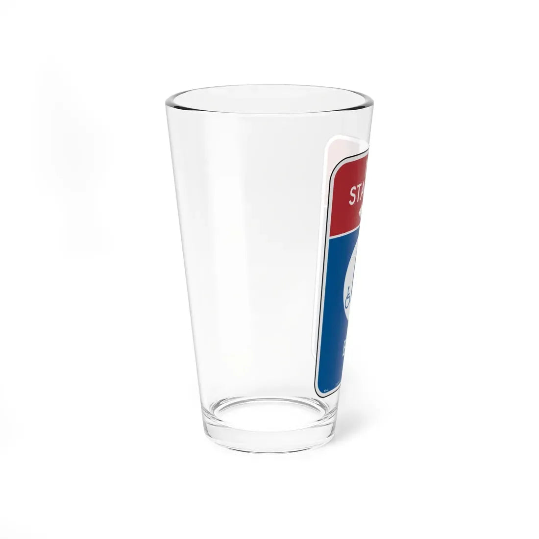 NYCDOT R7-61 (New York) (Road Sign) Pint Glass 16oz - Go Mug Yourself