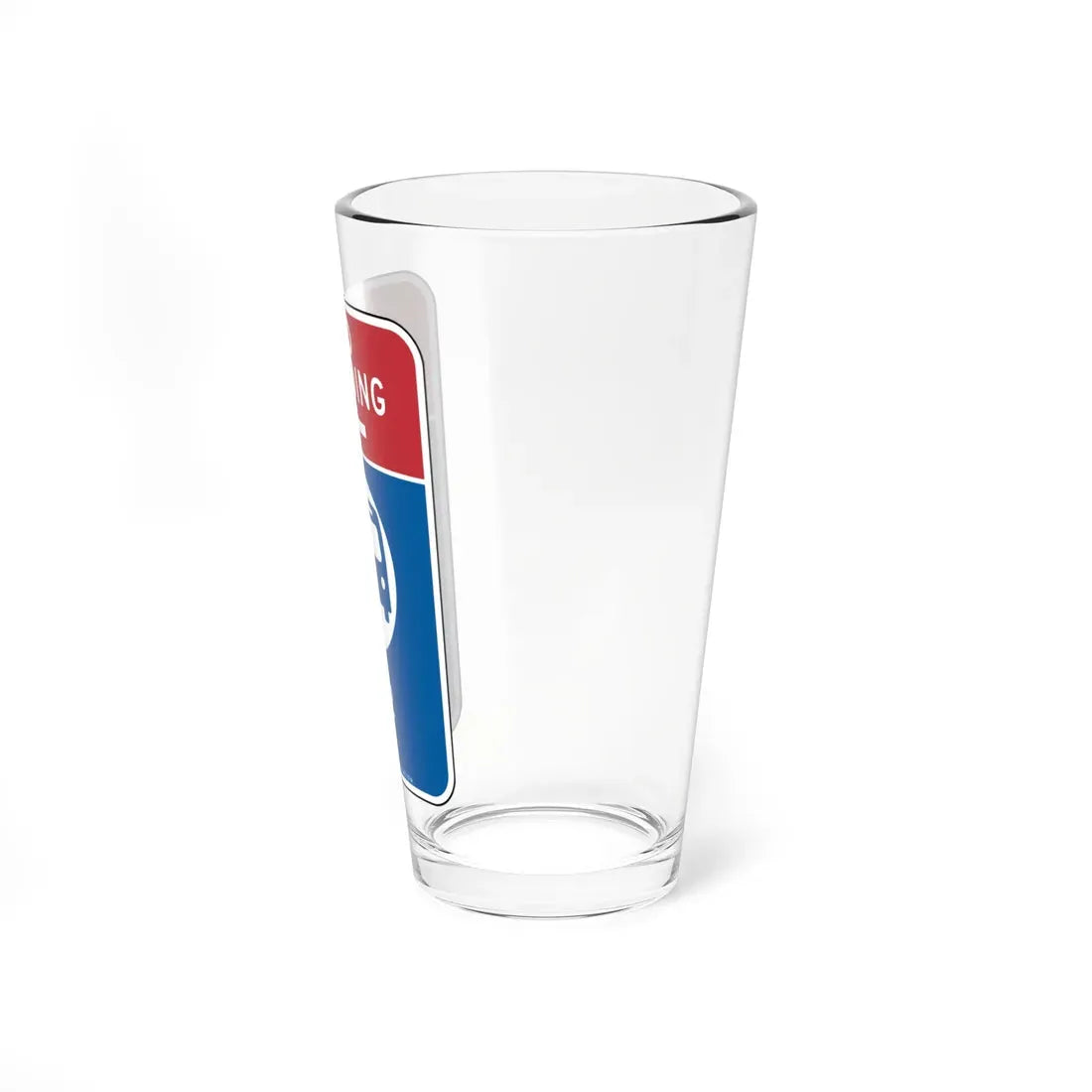 NYCDOT R7-61 (New York) (Road Sign) Pint Glass 16oz - Go Mug Yourself