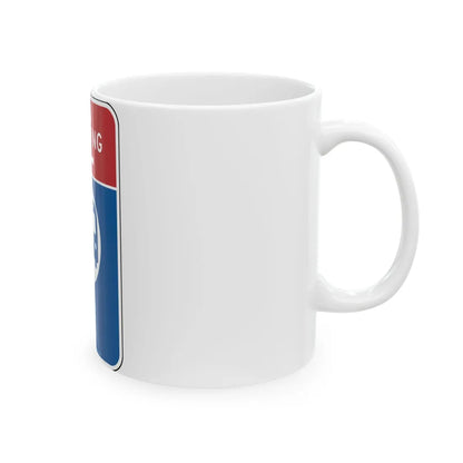 NYCDOT R7-61 (New York) (Road Sign) White Coffee Mug - Go Mug Yourself