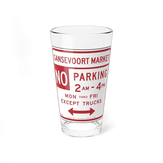 NYCDOT SC-346C (New York) (Road Sign) Pint Glass 16oz 16oz - Go Mug Yourself