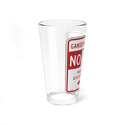 NYCDOT SC-346C (New York) (Road Sign) Pint Glass 16oz - Go Mug Yourself